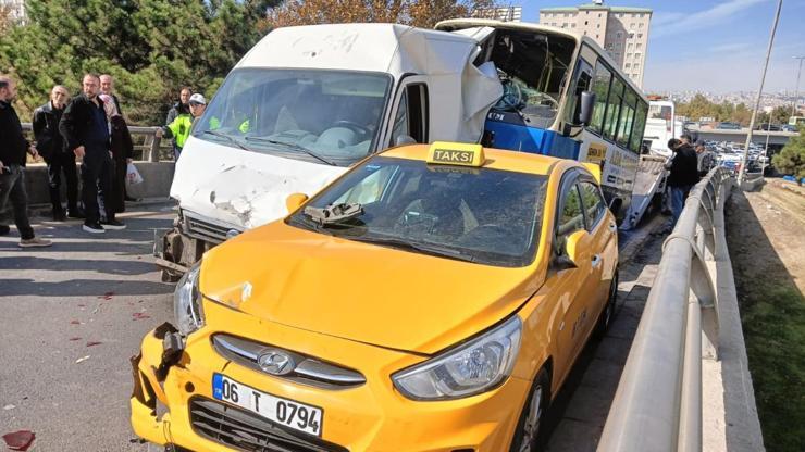 Ankarada zincirleme kaza: 6 yaralı