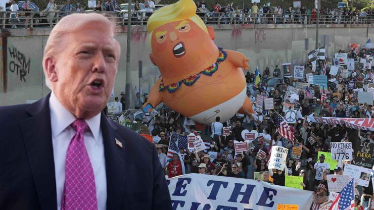 ABD genelinde “Krallara Hayır” sesleri yükseldi Trump böyle tepki gösterdi...