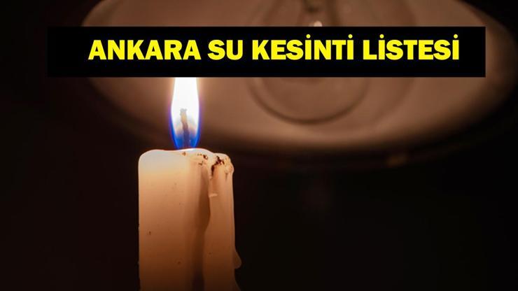 23 EKİM 2025 ANKARA SU KESİNTİSİ: Ankarada Sular Ne Zaman Gelecek ASKİ Su Kesintisi Sorgulama Ekranı