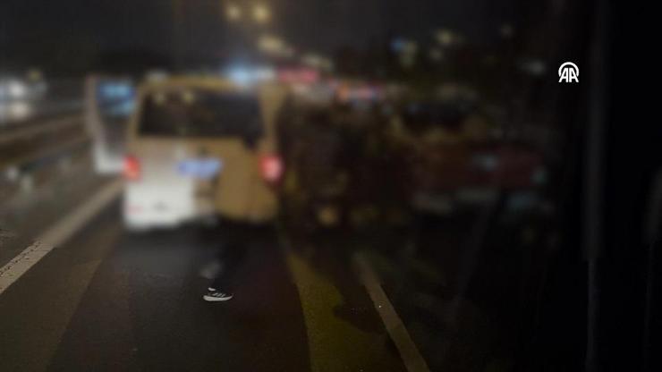 Korku dolu anlar kamerada... Kavgaya elektrikli testereyle girdi