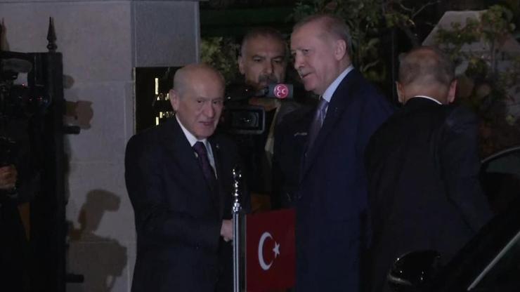  Cumhurbaşkanı Erdoğan-Bahçeli görüşmesi başladı