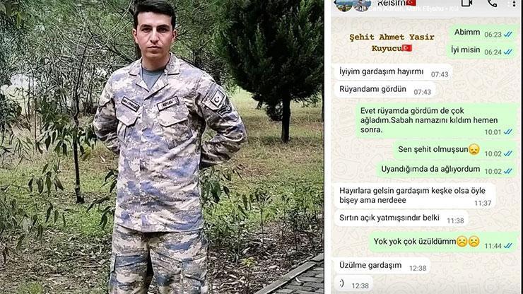 Şehit olacağını rüyasında görmüş Son yazışmaları ortaya çıktı Ağlatan mesajlar...