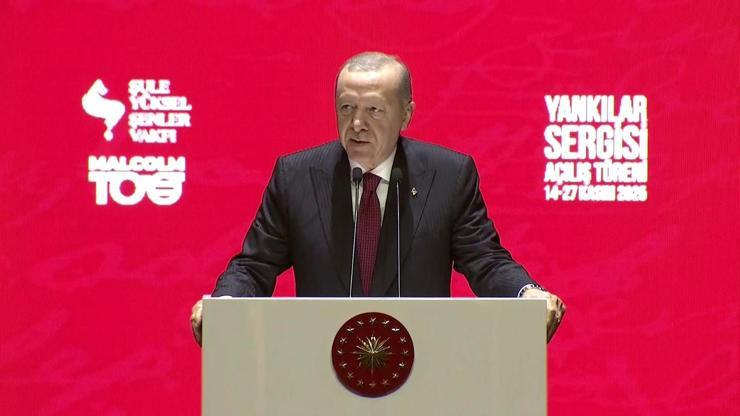 Cumhurbaşkanı Erdoğan, Uluslararası Yankılar Sergisi Programı'nda önemli açıklamalarda bulunuyor