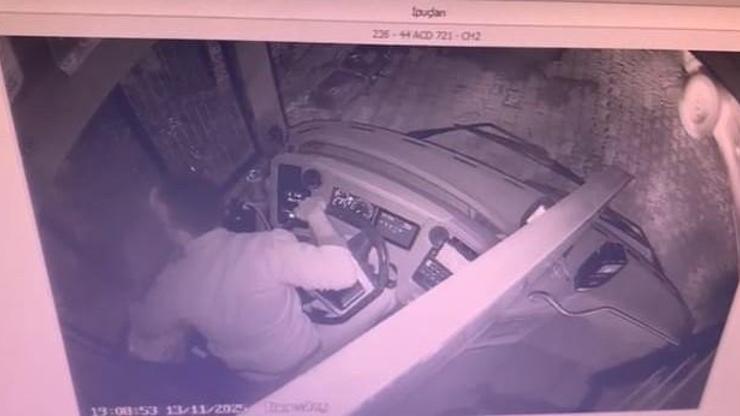 Malatya’da otobüse silahlı saldırı O anlar kamerada