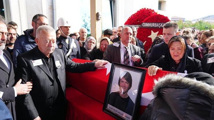 Hırvatistanda şehit olan pilot Hasan Bahar, son yolculuğuna uğurlandı
