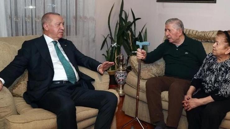 Cumhurbaşkanı Erdoğan'dan eski TBMM Başkanı Köksal Toptan'ı ziyaret etti