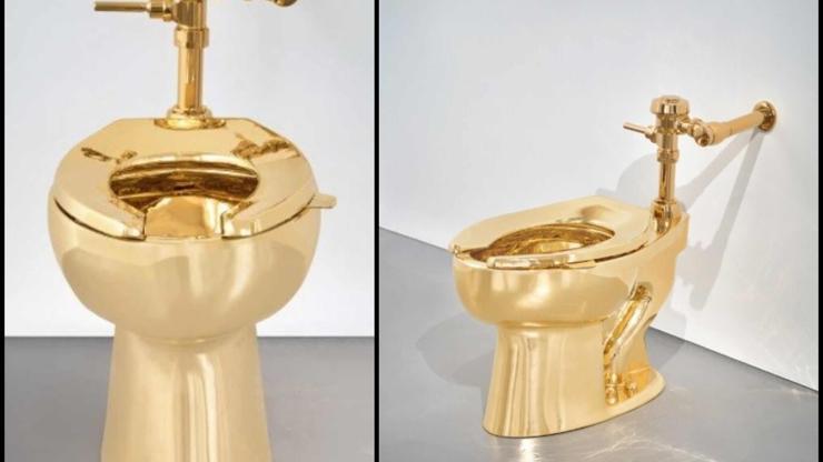Bantlı Muzdan Sonra İkinci Şok Bu Kez Altın Tuvalet ile Döndü: Rekor Fiyata Satıldı...