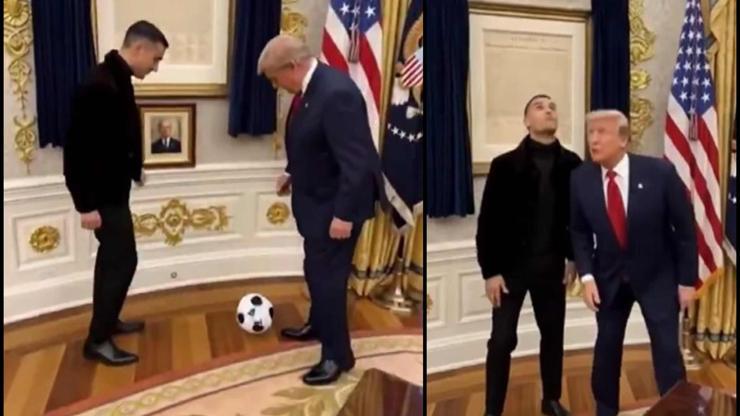 Trumptan yeni paylaşım: Ronaldo ile Beyaz Saray maçı...