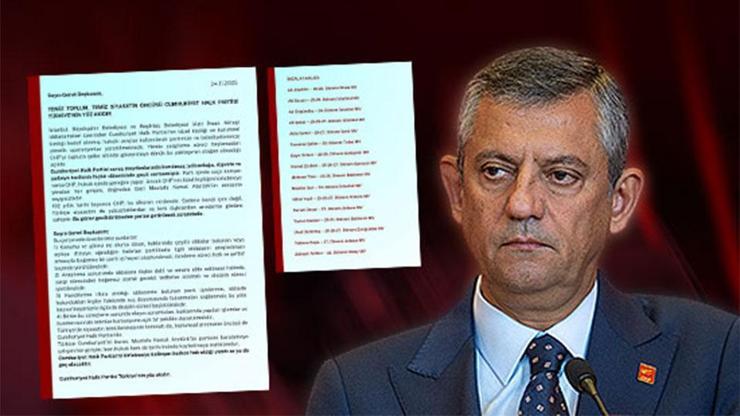 CHPden Özgür Özel yönetimine bir mektup daha