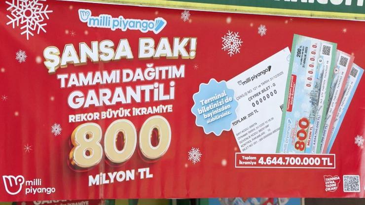 Milli Piyango’nun 800 milyon TL’lik yılbaşı büyük ikramiyesine yoğun ilgi Milli Piyango’nun 800 milyon TL’lik yılbaşı büyük ikramiyesine yoğun ilgi