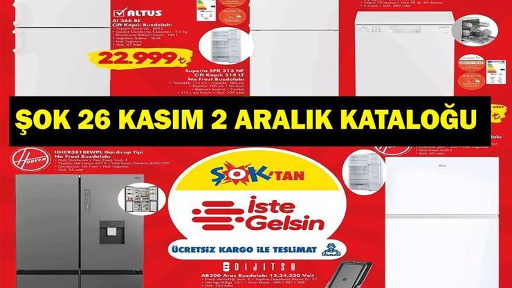 ŞOK 26 KASIM - 2 ARALIK İNDİRİM KATALOĞU ŞOKta bu hafta neler var İşte ŞOK 26 Kasım 2 Aralık indirimleri