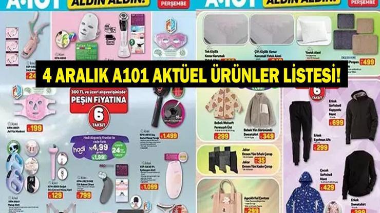 4 ARALIK 2025 A101 AKTÜEL ÜRÜNLER KATALOĞU | Bu hafta A101de neler var Işıklı Terapi Maskesi ve Daha Fazlası İndirimde