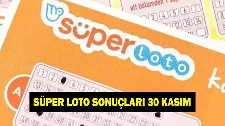 SÜPER LOTO SONUÇLARI 30 KASIM! MPİ Süper Loto çekiliş sonucu sorgulama ve canlı izleme linki