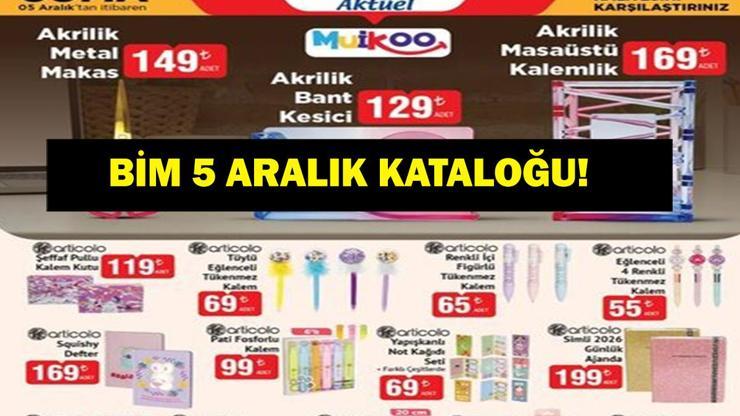 5 ARALIK BİM AKTÜEL ÜRÜNLER KATALOĞU BİMde bu hafta neler var İşte BİM 5 Aralık kataloğu tamamı...