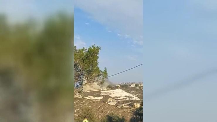 İlk görüntü: İsrail Lübnanı böyle vurdu