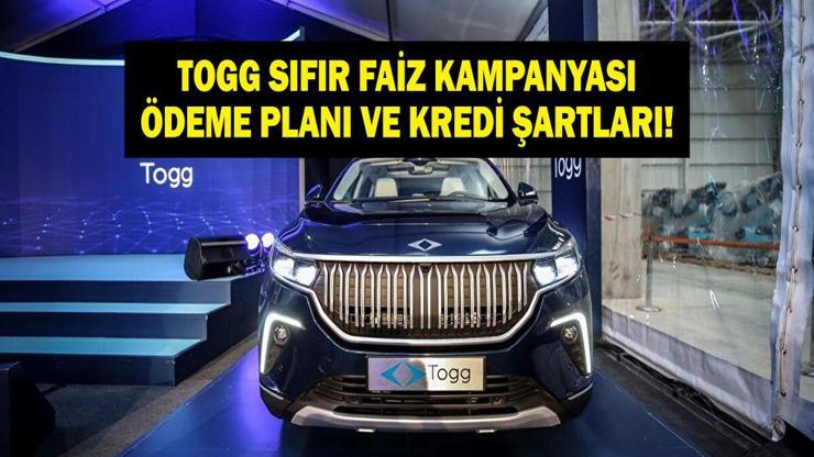 TOGG SIFIR FAİZ KAMPANYASI: TOGG Sıfır Faiz Kredi Kampanyası Başladı Mı, Şartlar Neler TOGG T10X ve T10F Ne Kadar İşte T10X ve T10F Kredi Fırsatları ve Ödeme Tablosu...