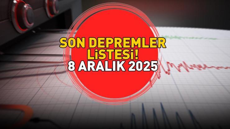 ANTALYADA DEPREM | SON DEPREMLER LİSTESİ 8 ARALIK 2025 | Deprem mi oldu, nerede, kaç şiddetinde Kandilli Rasathanesi ve AFAD açıkladı