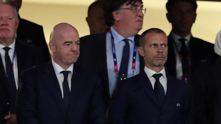 FIFA Başkanı Infantino ve UEFA Başkanı Ceferin, savaş suçlarına yardım etmekle suçlanıyor