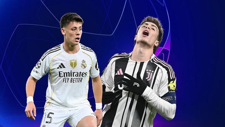 Arda Güler ve Kenan Yıldız sahnede Şampiyonlar Ligi maç özetleri...