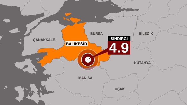 SON DAKİKA... Balıkesir'de 4.9 büyüklüğünde deprem