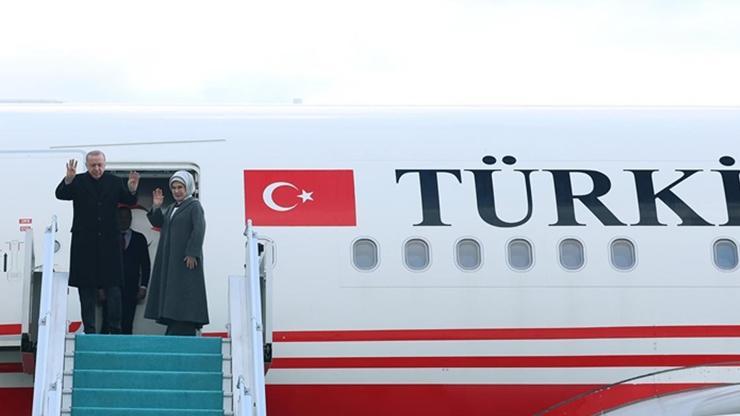 Cumhurbaşkanı Erdoğan Türkmenistan'a geldi Cumhurbaşkanı Erdoğan Türkmenistan'a geldi