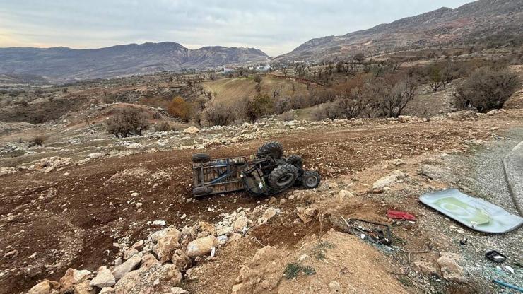 Gabar Dağında traktör devrildi: 13 işçi yaralandı