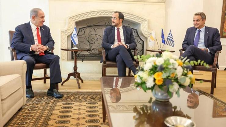 Netanyahu, Miçotakis ve Hristodulidis Kudüste buluşuyor: Dertleri Türkiye