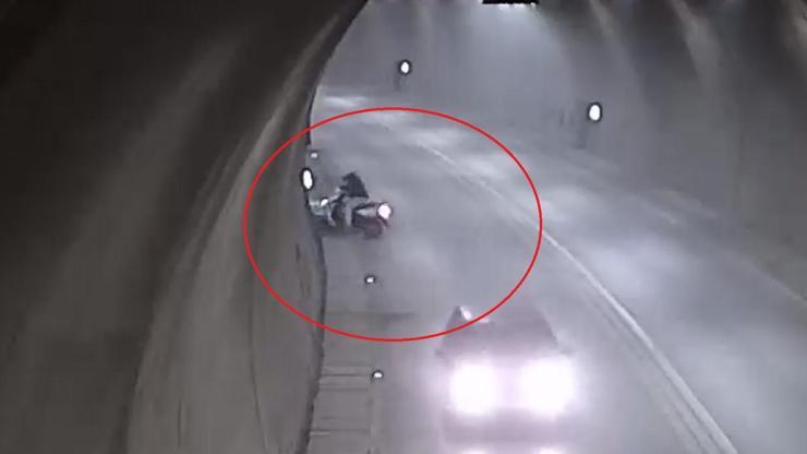  Motosikletle takla attı