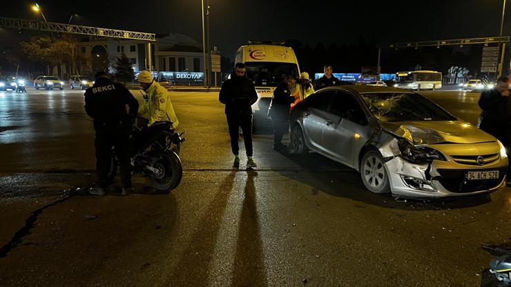 Kayseri’de motosiklet ile otomobil çarpıştı: 1 yaralı