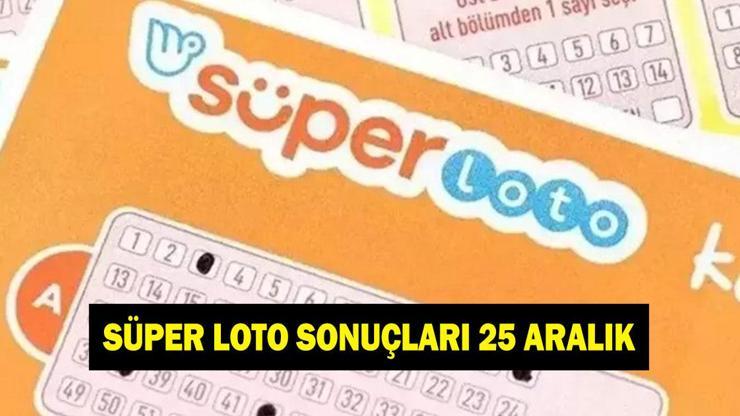 SÜPER LOTO SONUÇLARI 25 ARALIK!105 milyon 524 bin 605 TL'nin sahibi belli oldu! Süper Loto sonuç sorgulama ekranı!