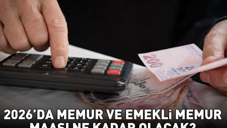 2026da memur ve emekli memur maaşı ne kadar, olacak 5 AYLIK ENFLASYON FARKINA GÖRE MEMUR VE EMEKLİ MEMUR MAAŞI ZAMMI 2026 HESAPLAMA TABLOSU