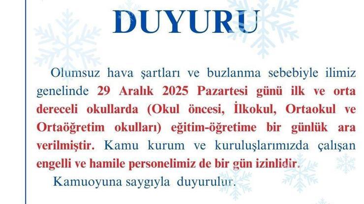 Kırşehir'de eğitime kar engeli Kırşehir'de eğitime kar engeli