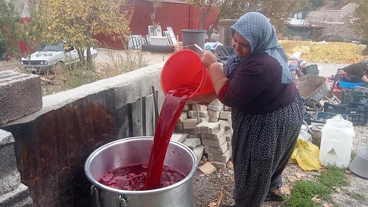Mersin'de kadınların nar ekşisi mesaisi Mersin'de kadınların nar ekşisi mesaisi