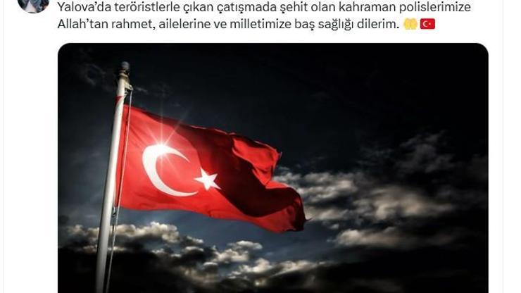 Ünlü isimlerden şehit polislerimiz için başsağlığı mesajları: “Acımız büyük”