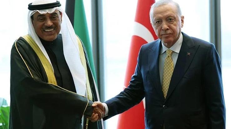 Cumhurbaşkanı Erdoğan, Kuveyt Veliaht Prensi ile görüştü