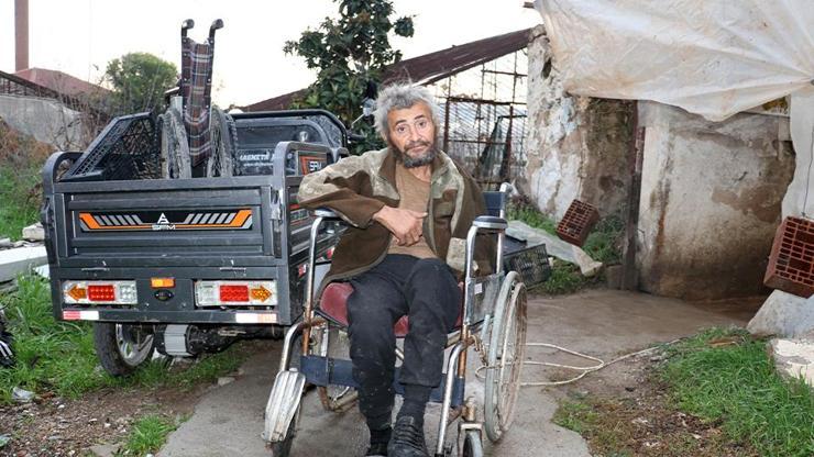 Muşamba altında hayat mücadelesi: Yüzde 94 engelli Muhittin yardım bekliyor