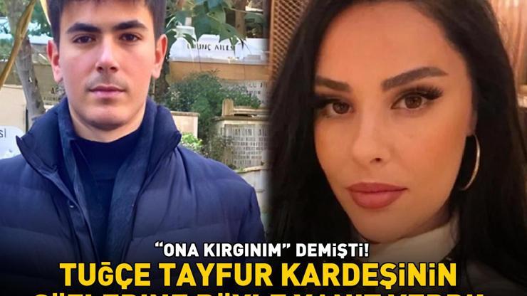Ona kırgınım demişti Ferdi Tayfurun kızı Tuğçe Tayfur, kardeşi Tahanın sözlerine böyle yanıt verdi: O daha küçük