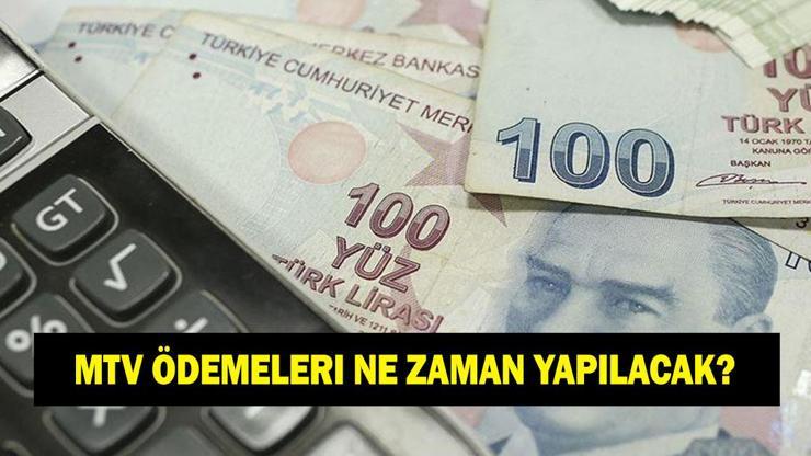 MTV ödemeleri ne zaman yapılacak? Motorlu Taşıtlar Vergisi MTV vergisi ne kadar oldu? MTV ödemeleri ne zaman yapılacak? Motorlu Taşıtlar Vergisi MTV vergisi ne kadar oldu?