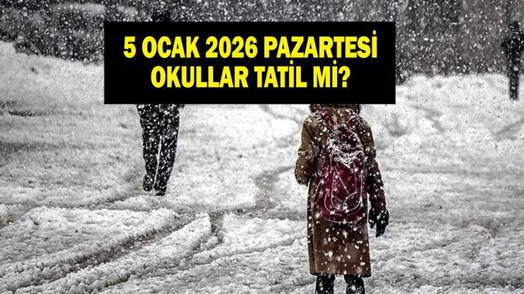 5 OCAK OKULLAR TATİL Mİ Yarın Okul Var Mı 5 Ocak 2026 Pazartesi Okullar Tatil Mi Valilikten Açıklama Geldi Mi