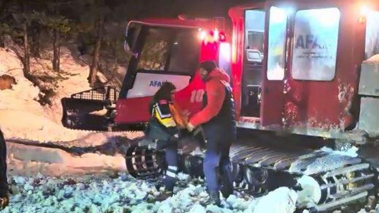 Kastamonu'da rahatsızlanan hastayı, AFAD ekipleri hastaneye ulaştırdı