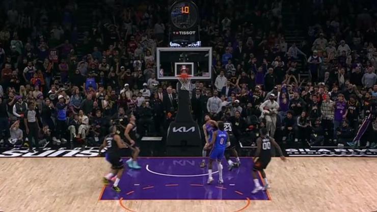 Suns, son şampiyon Thunder karşısında son saniyede kazandı Suns, son şampiyon Thunder karşısında son saniyede kazandı