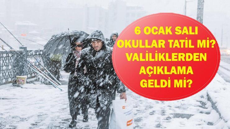 6 OCAK OKULLAR TATİL Mİ? Yarın Okullar Tatil Mi? Valilik Açıklaması Geldi Mi? Artvin, Erzurum, Diyarbakır, Kahramanmaraş, Batman, Malatya, Van... 6 OCAK OKULLAR TATİL Mİ? Yarın Okullar Tatil Mi? Valilik Açıklaması Geldi Mi? Artvin, Erzurum, Diyarbakır, Kahramanmaraş, Batman, Malatya, Van...