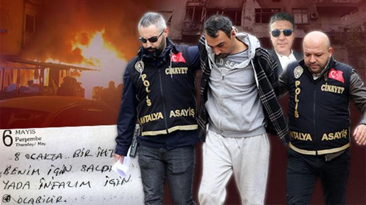  '8 Ocak'ta infazım olabilir' diye not yazmış