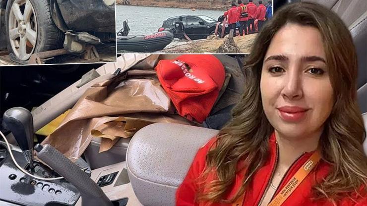 Cenazesi gölette bulunan Elif Kumal'ın aracında dikkat çeken detaylar