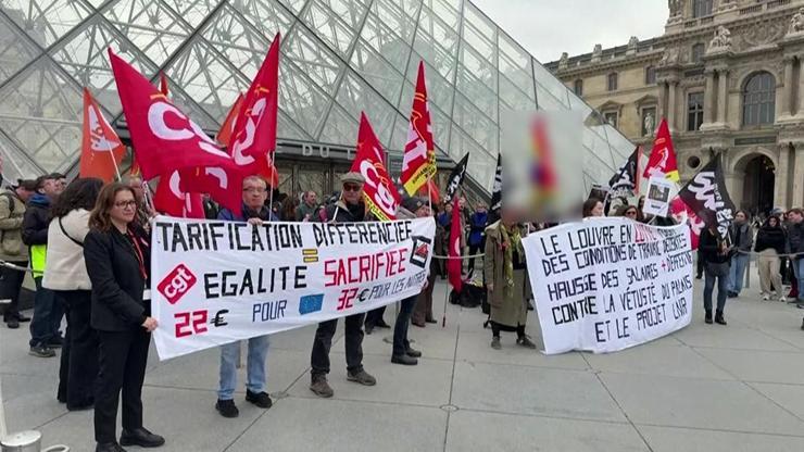 Louvre Müzesinde yine grev var