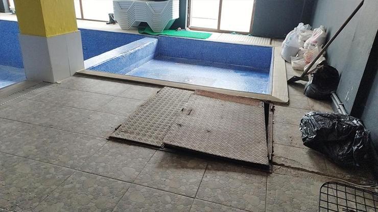  Babasını öldürüp havuz deposuna gömdü