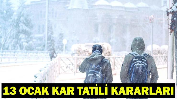 13 OCAK BURSA’DA OKULLAR TATİL Mİ? Bursa Valiliği’nden kar tatili açıklaması geldi mi? Bursa’da okullar tatil mi son dakika!