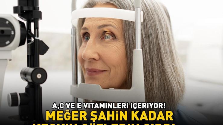 GÖZ SAĞLIĞINI DESTEKLEYEN 10 SÜPER BESİN A, C ve E vitaminleri içeriyor Meğer şahin kadar keskin gözlerin sırrı...