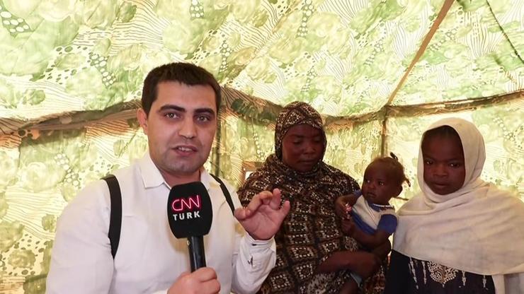 Sudanda çadır kentlerde yaşam savaşı... CNN TÜRK ekibi katliamdan kurtulan ailelerle konuştu