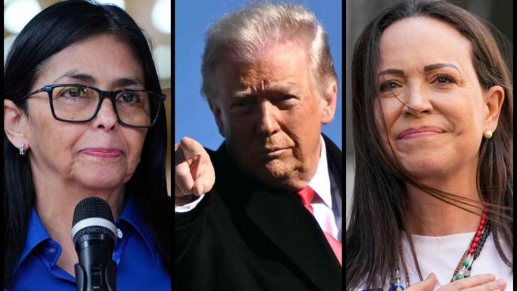 Venezuela temasları... Machado Beyaz Saraya giderken, Trump Rodriguez ile görüştü: Herkes için muhteşem olacak